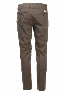 Pantalone chino in raso di cotone stretch