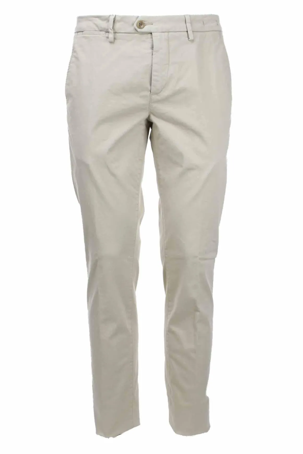 Pantalone chino in raso di cotone stretch