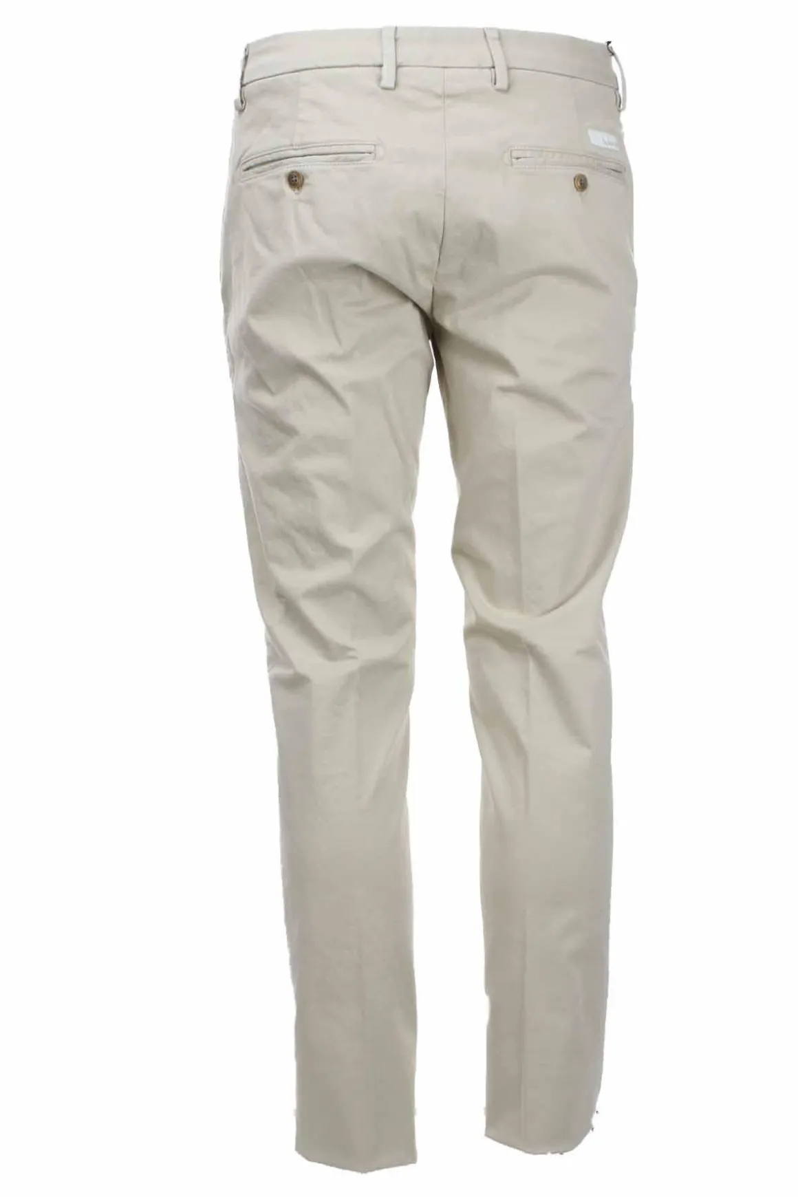Pantalone chino in raso di cotone stretch