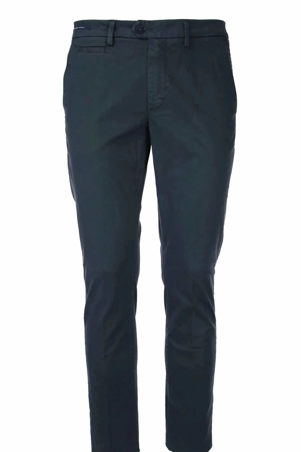 Pantalone chino in raso di cotone stretch