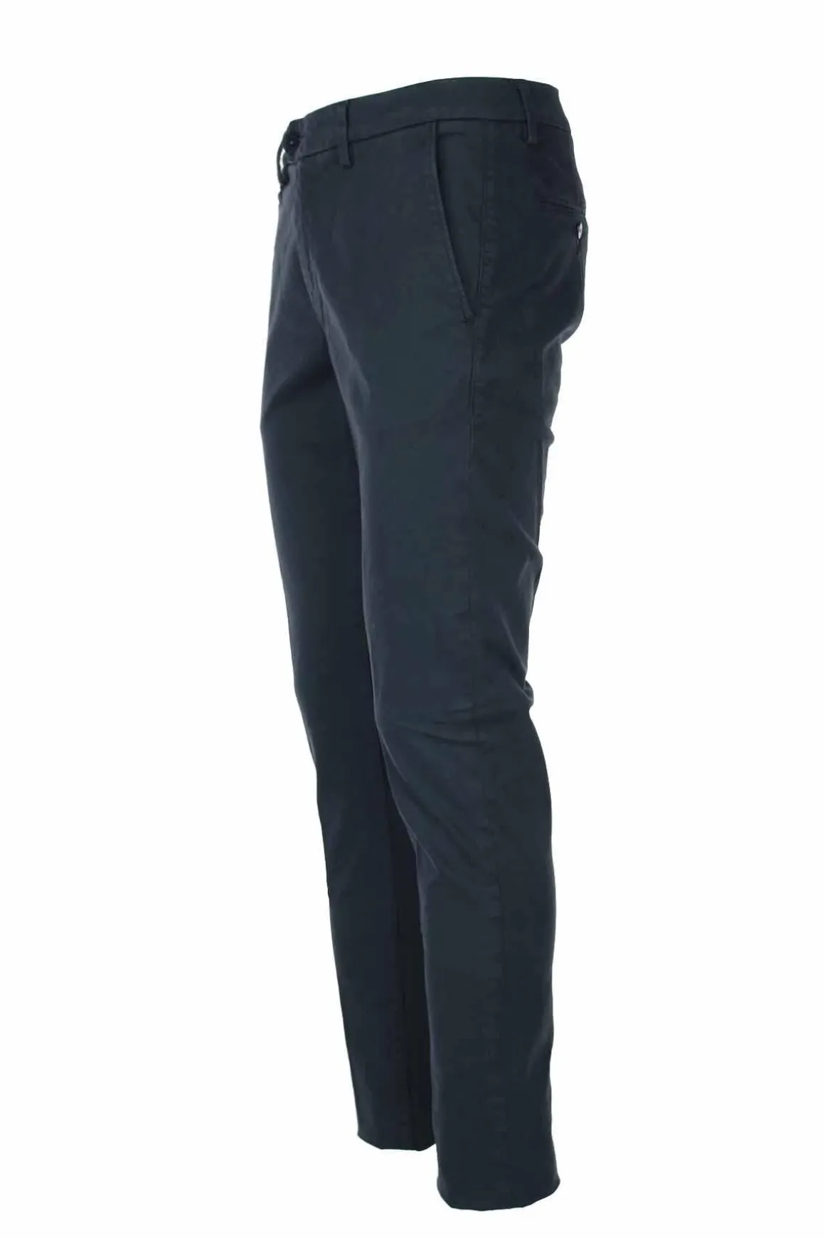 Pantalone chino in raso di cotone stretch