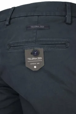 Pantalone chino in raso di cotone stretch