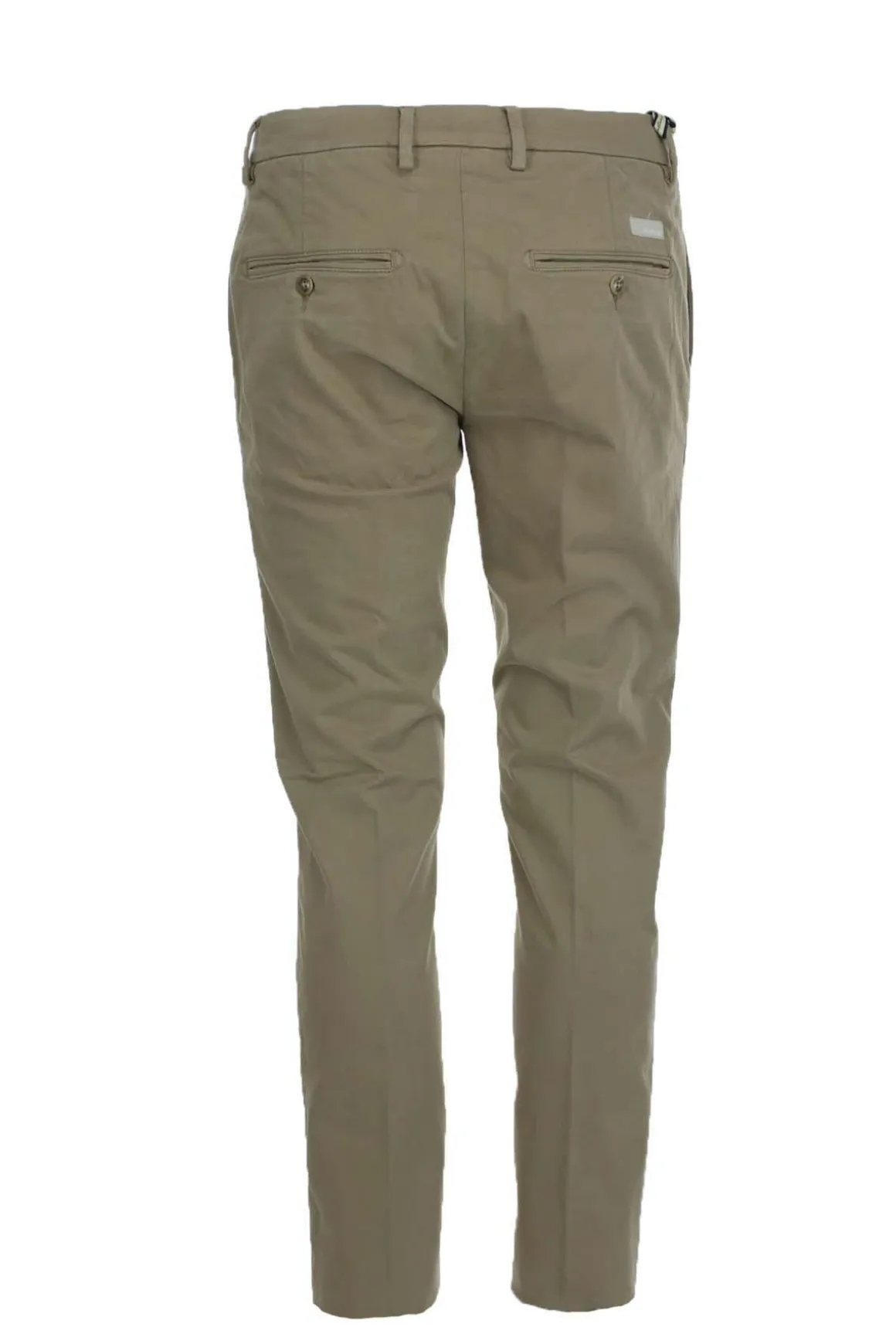 Pantalone chino in raso di cotone stretch