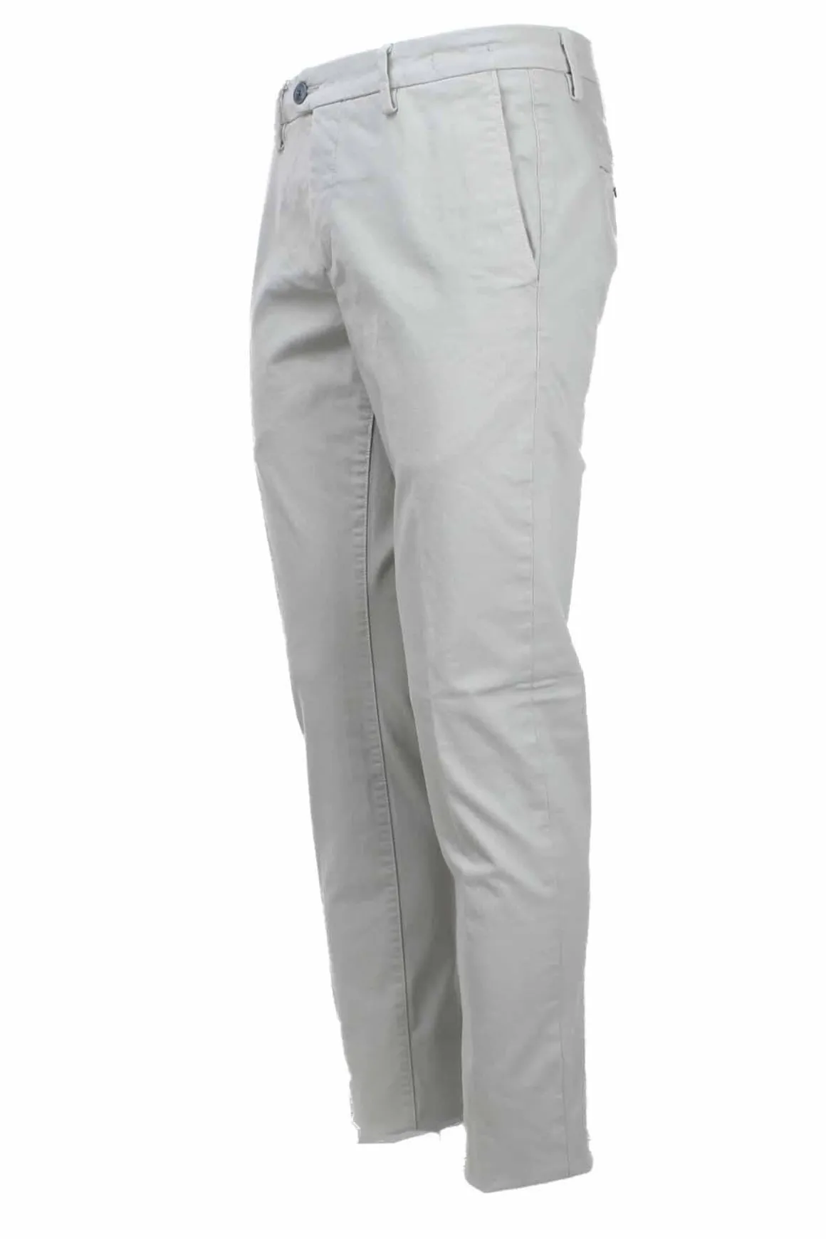 Pantalone chino in raso di cotone stretch