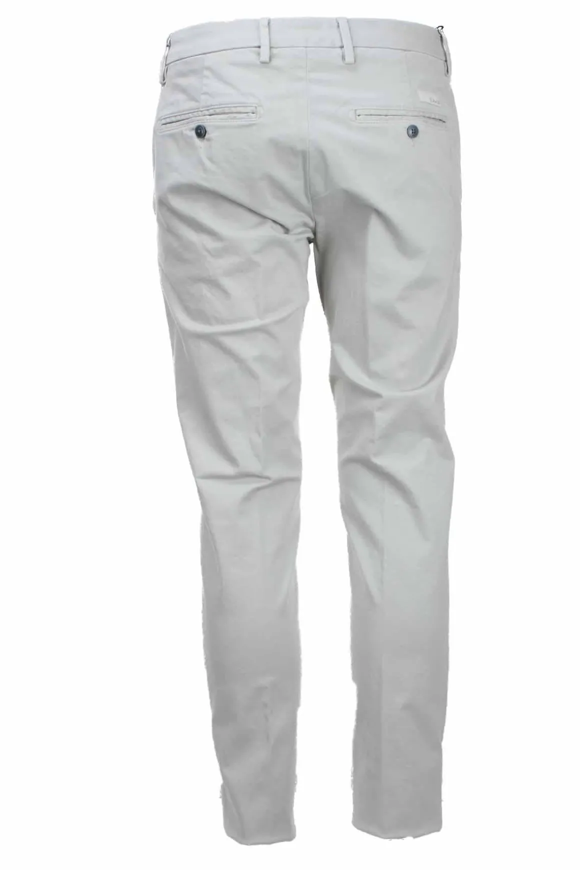 Pantalone chino in raso di cotone stretch