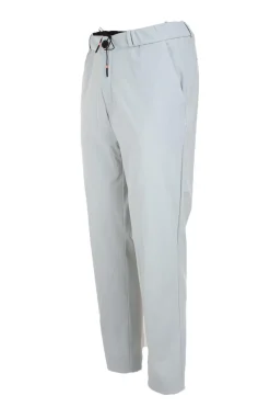 Pantalone chino in tessuto tecnico con coulisse