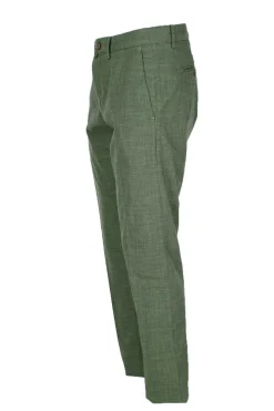 Pantalone chino tasche america in cotone e lino