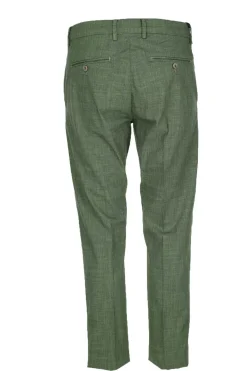 Pantalone chino tasche america in cotone e lino