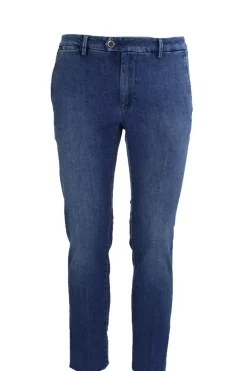 Pantalone chino tasche america in denim