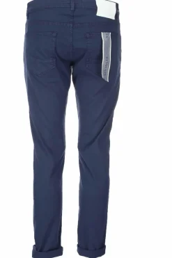 Pantalone cotone 5 tasche con toppe