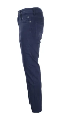 Pantalone in cotone 5 tasche con toppe