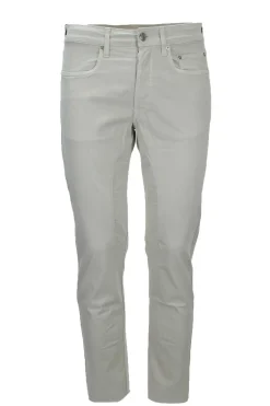 Pantalone in cotone 5 tasche con toppe