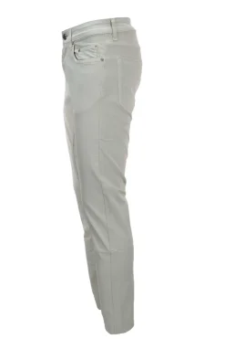 Pantalone in cotone 5 tasche con toppe