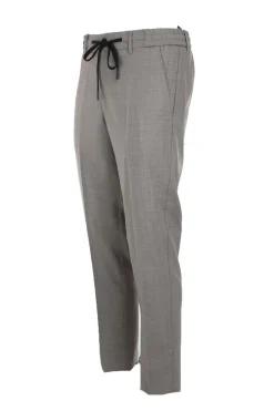 Pantalone in fresco di lana con coulisse elastico