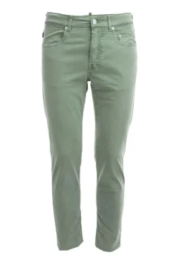 Pantalone in raso cotone 5 tasche