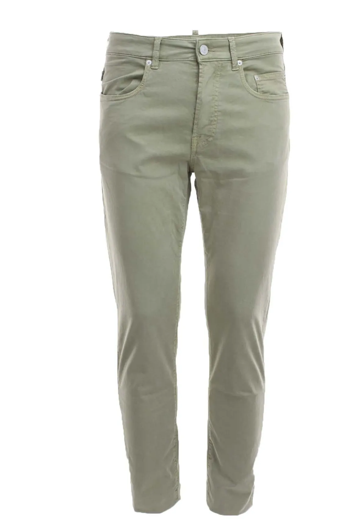 Pantalone in raso cotone 5 tasche