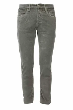 Pantalone velluto diagonale stretch