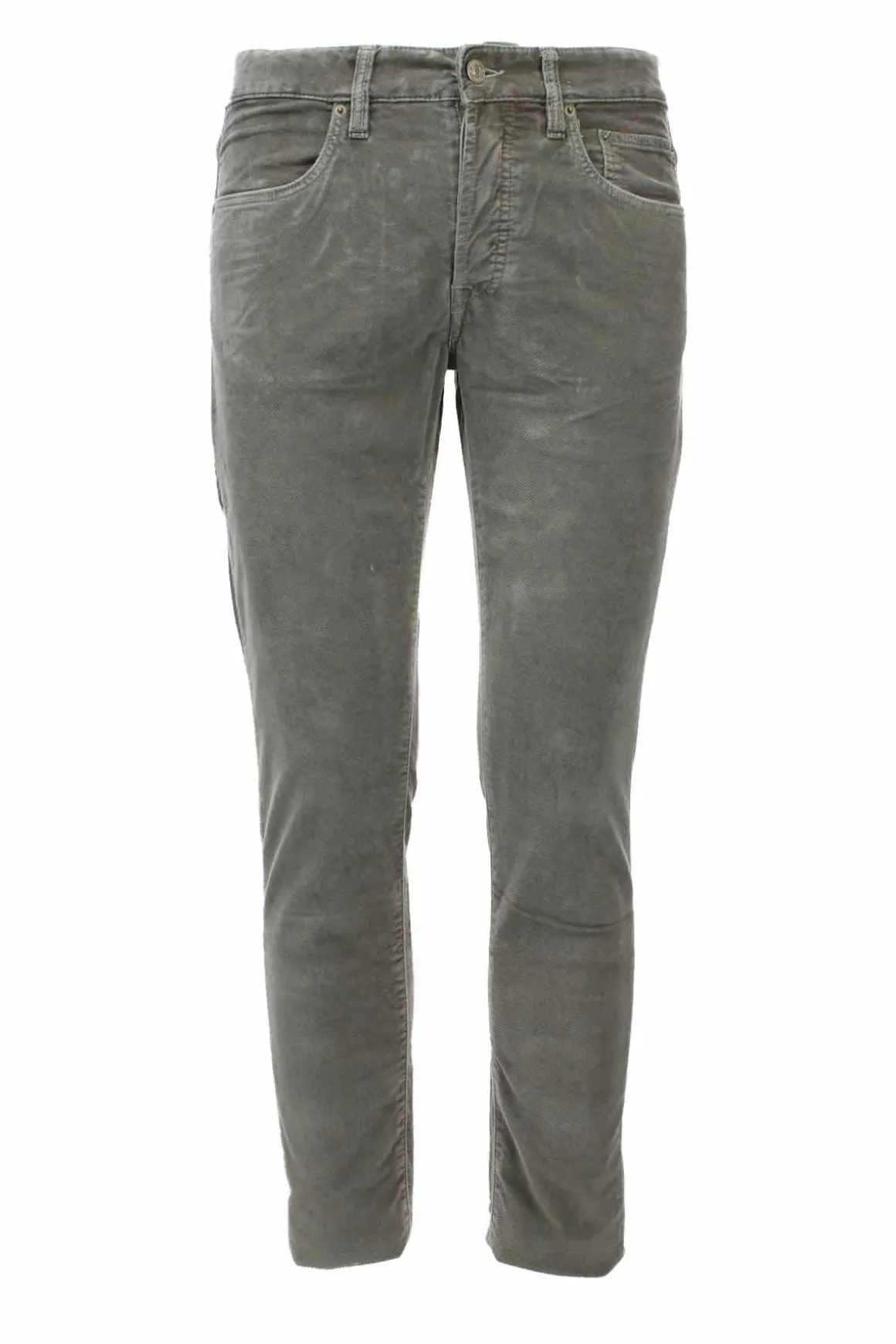 Pantalone velluto diagonale stretch