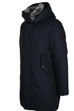 Parka con cappuccio e vera pelliccia