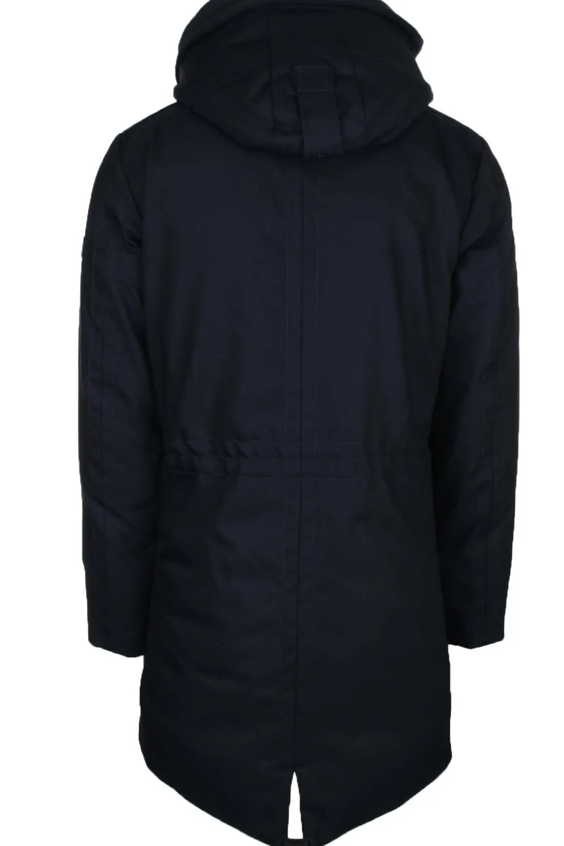 Parka con cappuccio e vera pelliccia