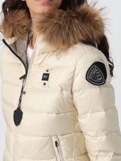 Piumino a onde con bordo in pelliccia ALDIE