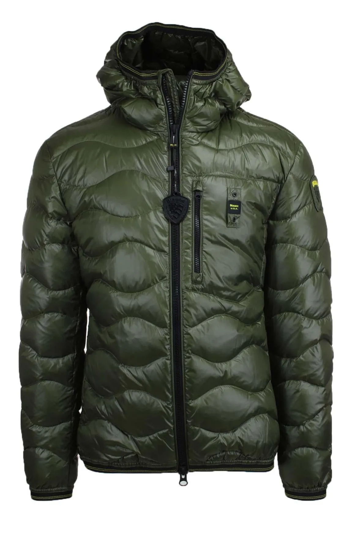 Piumino a onde con cappuccio WAVE