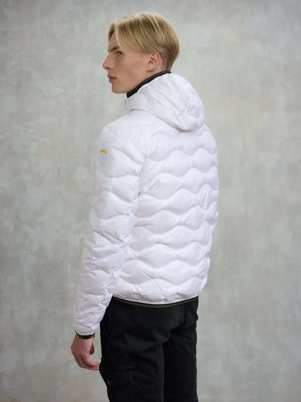 Piumino a onde con cappuccio WAVE