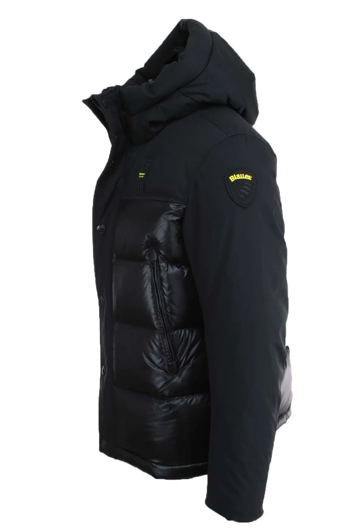 Piumino con cappuccio bitessuto BROOK