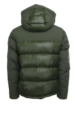 Piumino con cappuccio bitessuto BROOK