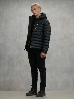 Piumino con cappuccio BLAUER X PIRELLI