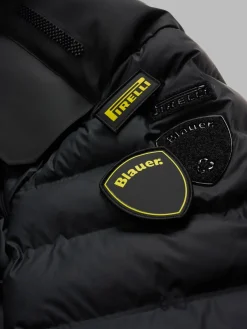 Piumino con cappuccio BLAUER X PIRELLI