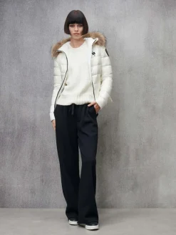 Piumino con cappuccio bordato in pelliccia Arcadia