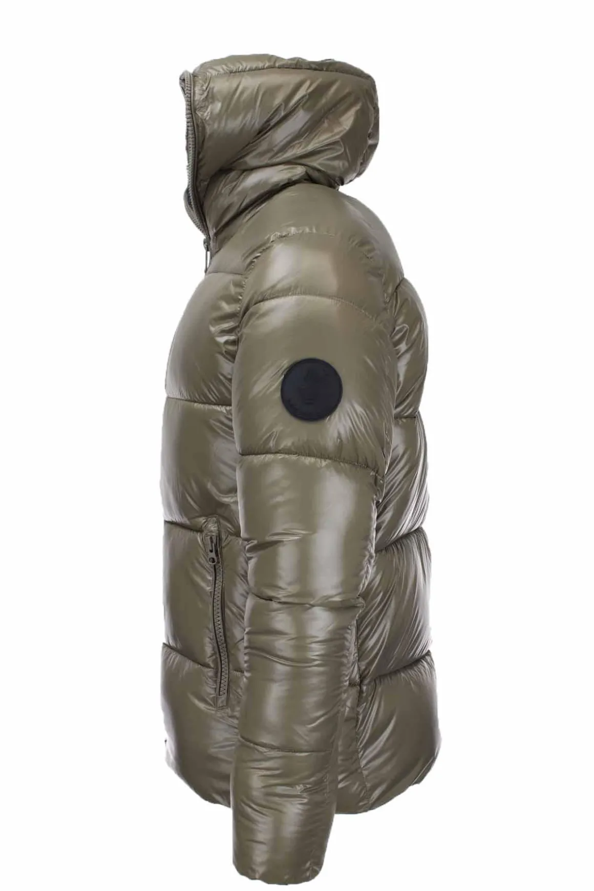 Piumino con cappuccio lucido Edgard