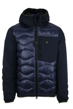 Piumino in nylon e neoprene con tasca ALBERT