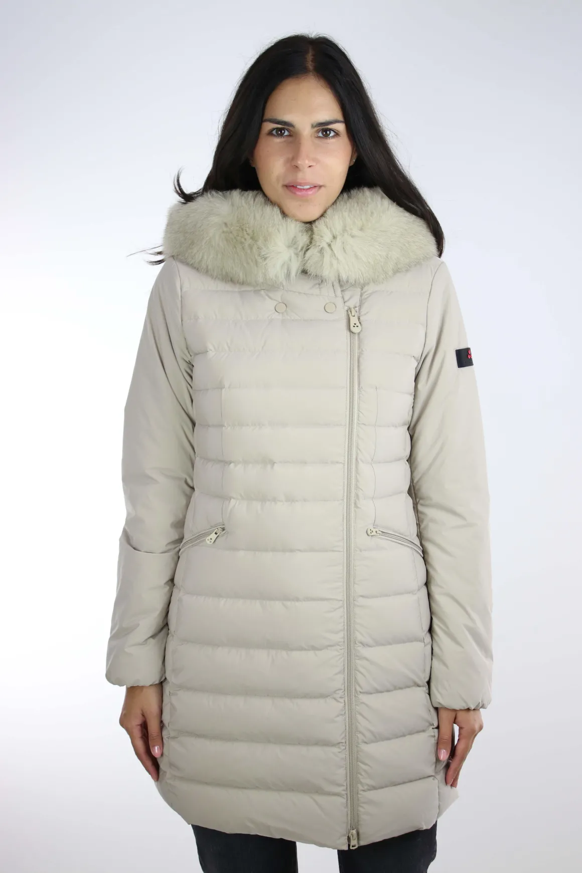 Piumino lungo con pelliccia Seriola04Fur