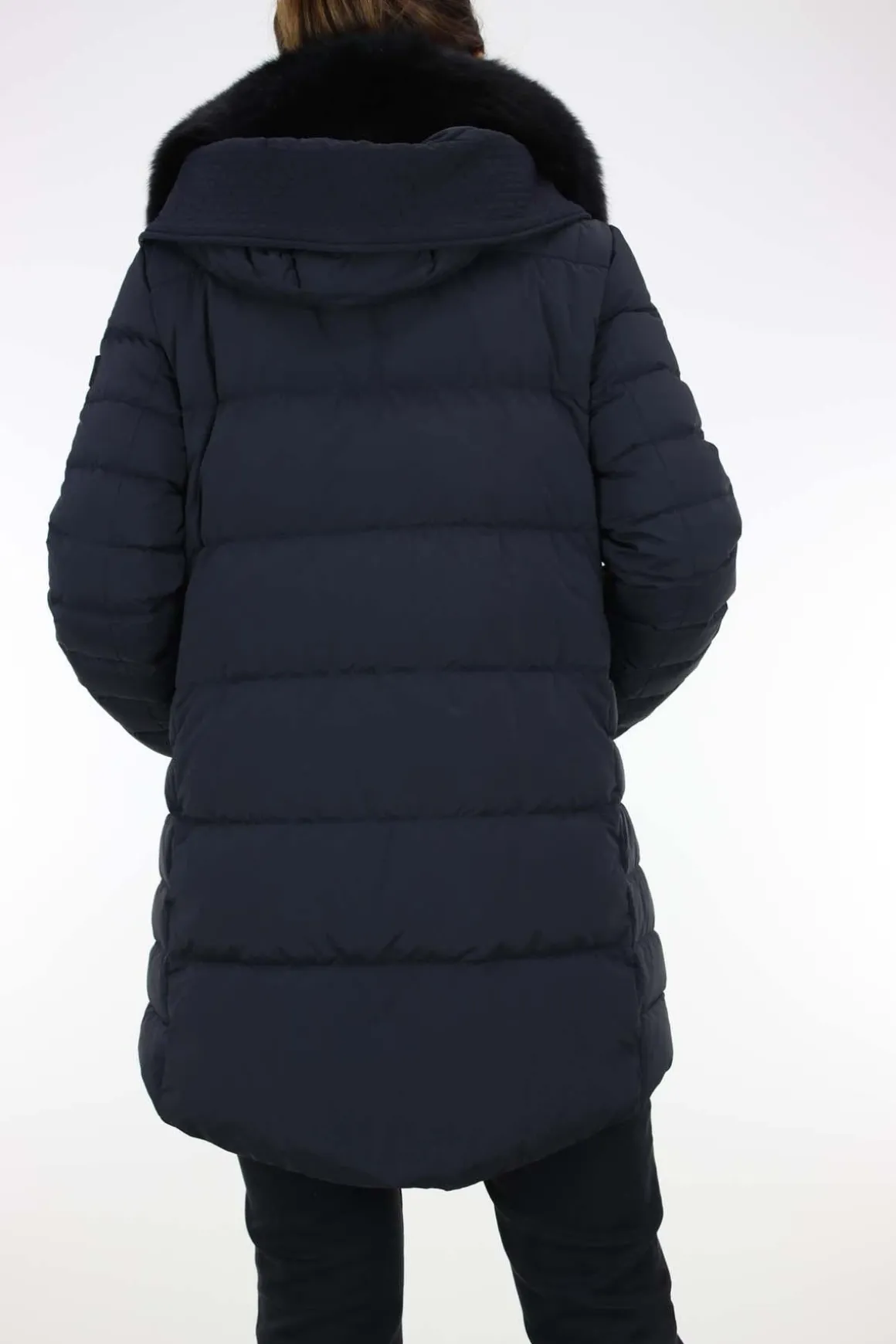 Piumino lungo con pelliccia Itoka