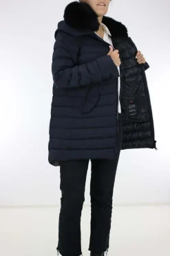 Piumino lungo con pelliccia Itoka
