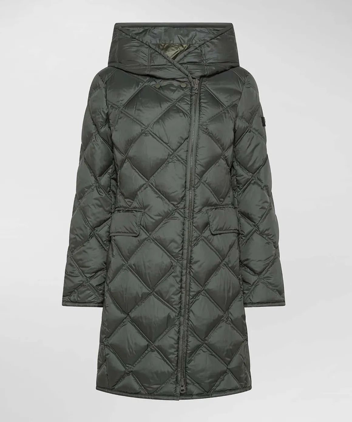 Piumino lungo donna con trapunta a rombi Peuterey Proxie