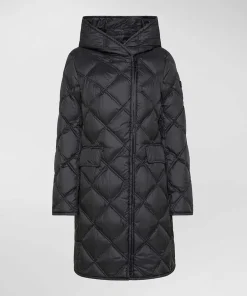 Piumino lungo donna con trapunta a rombi Peuterey Proxie