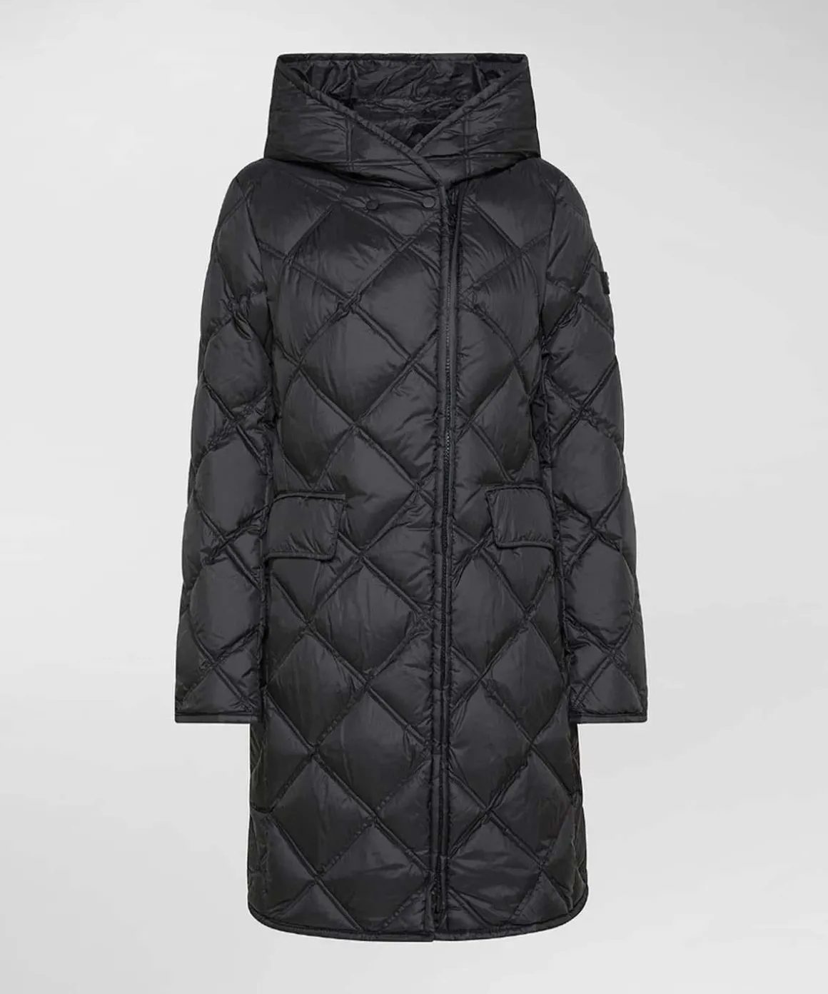 Piumino lungo donna con trapunta a rombi Peuterey Proxie