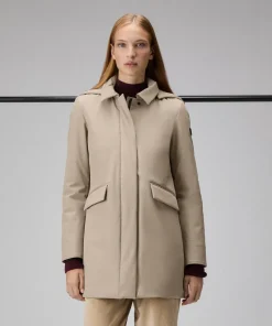 Piumino lungo in tessuto tecnico Telia