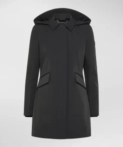 Piumino lungo in tessuto tecnico Telia