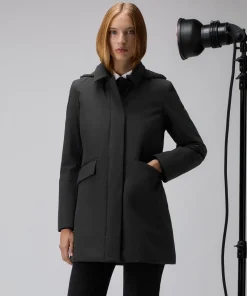 Piumino lungo in tessuto tecnico Telia