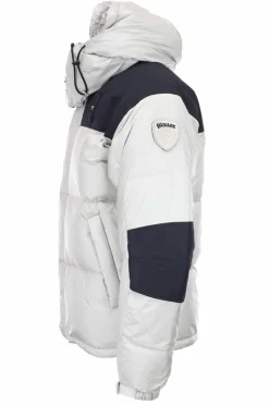 Piumino oversize bicolore