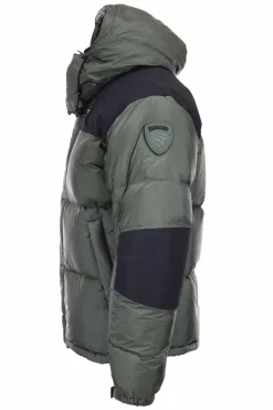 Piumino oversize bicolore