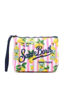 Pochette Aline neoprene Limoncello righe