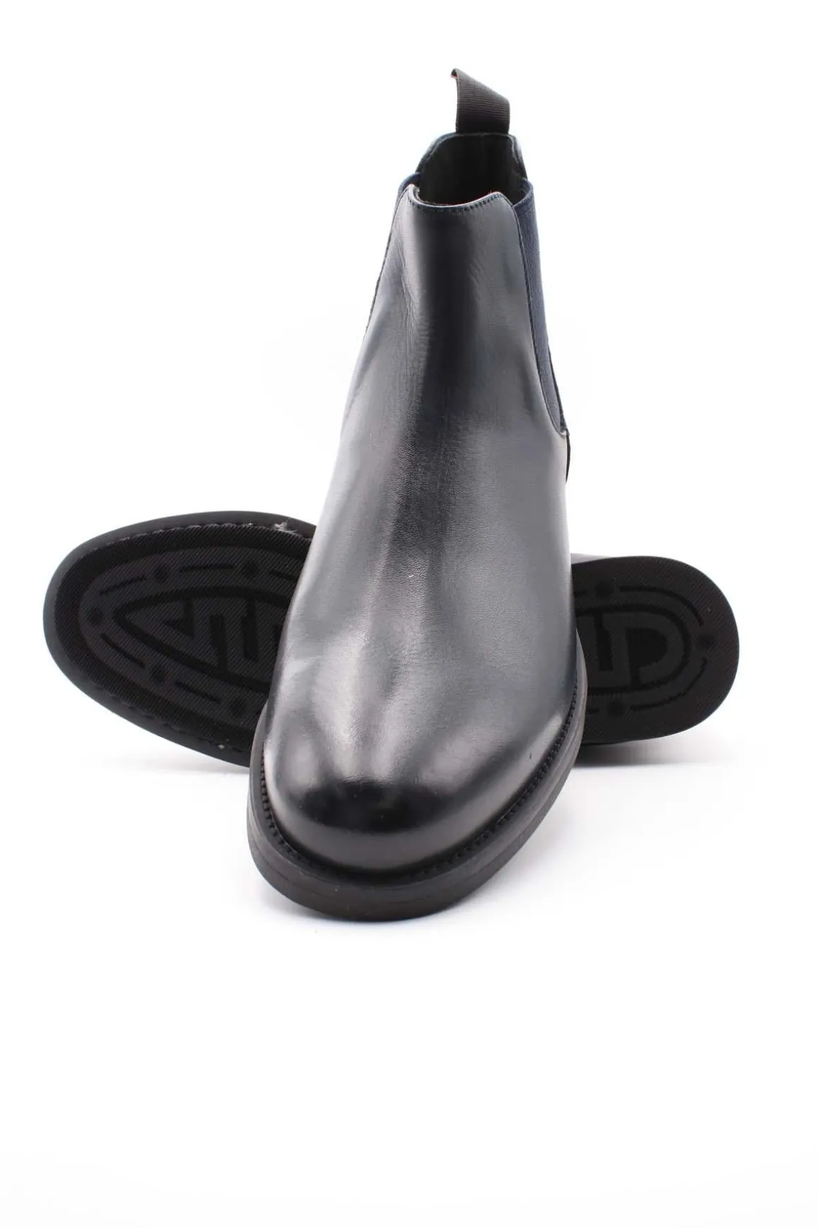 Polacchine Beatles liscie con suola in gomma