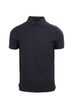 Polo con bottoni in tessuto tecnico Softech