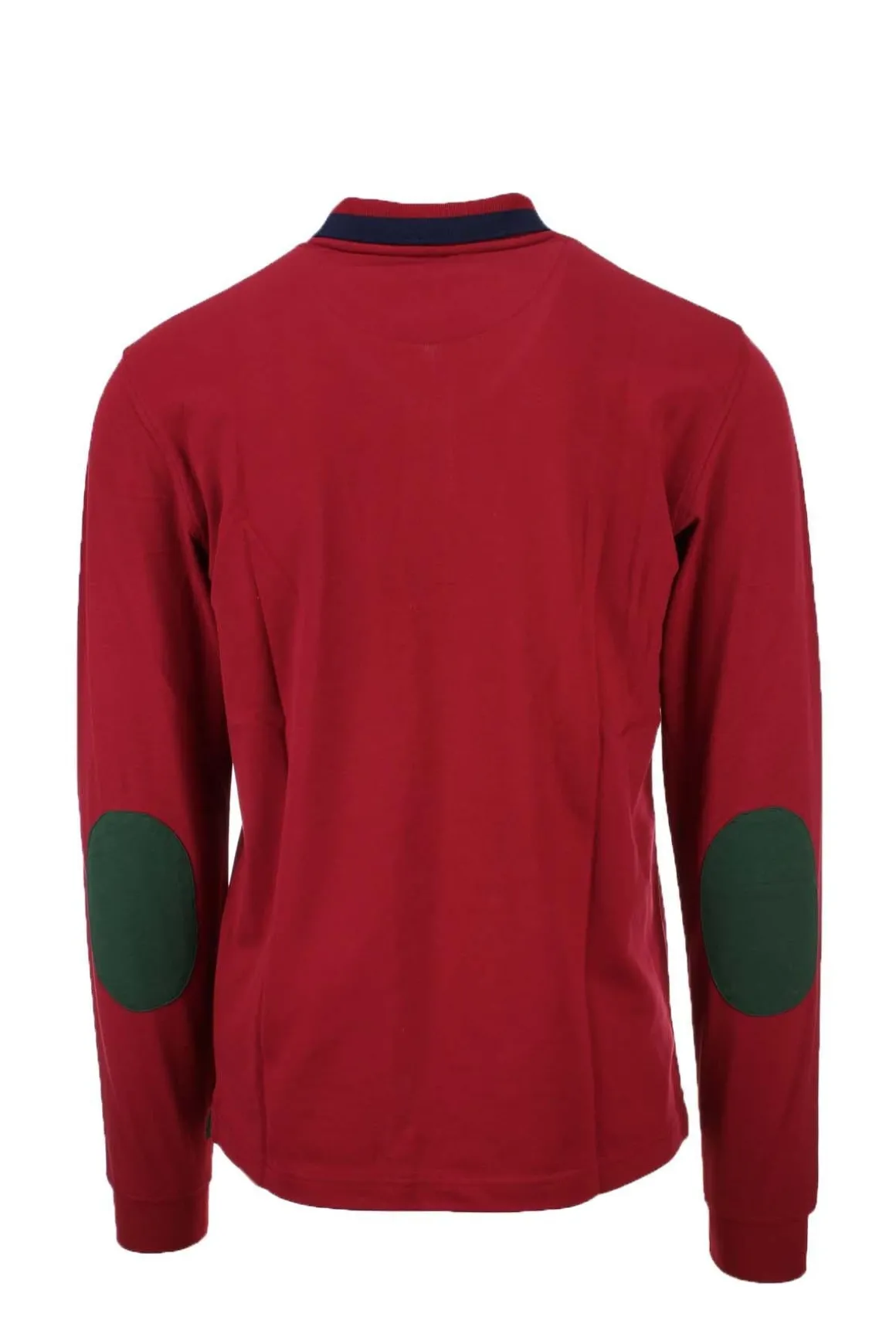 Polo manica lunga con dettagli in contrasto