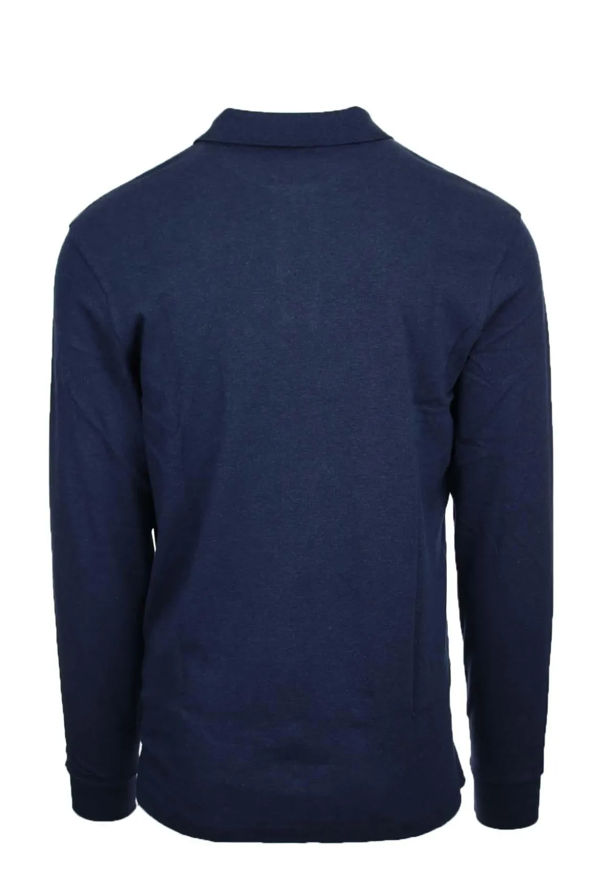 Polo manica lunga in jersey con logo